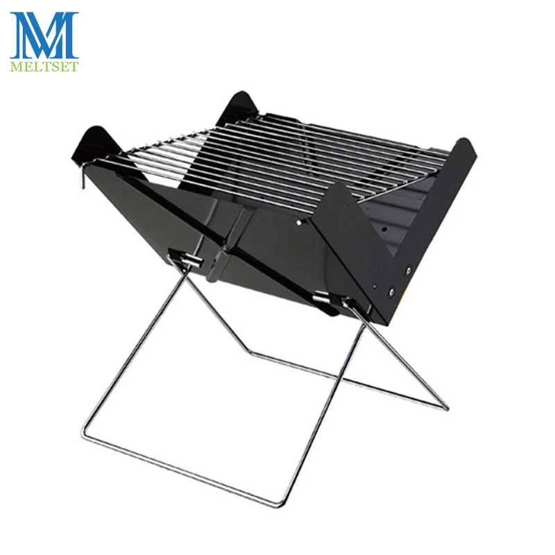 Портативный складной гриль для барбекю с древесным углем съемный улицы легко