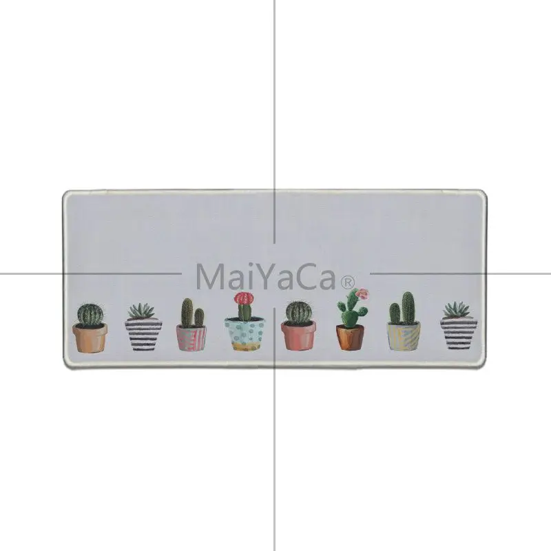 Красивое аниме maiyaca акварельный кактус прочный Настольный коврик для мыши супер большой игровой коврик для мыши анти-с блокировкой скольжения компьютерный коврик