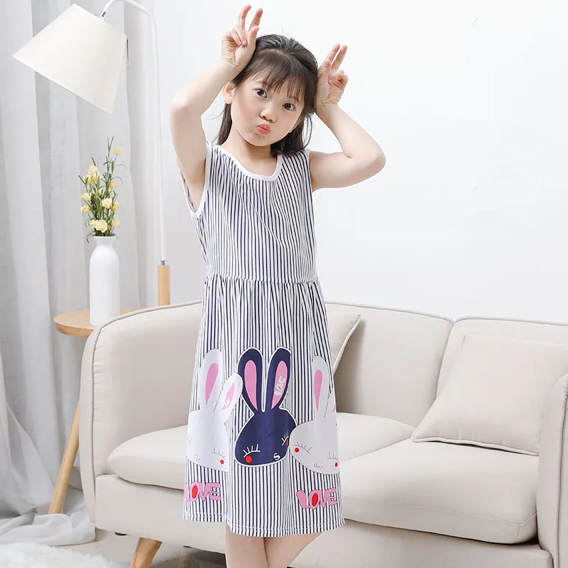 Girls Clothing Mango Dresses 2018 Summer Flower Children Clothes Print Sleeveless Princess Casual Baby Kids Dress 3-10 Y | Детская