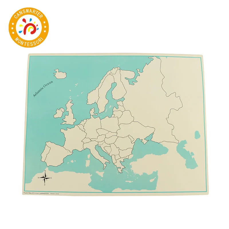 Детская игрушка Монтессори знания мира без маркировки части карта контроля