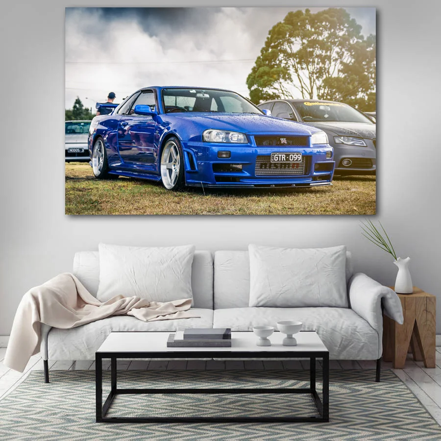 Плакаты и принты Nissan Skyline GT R обои настенное искусство Искусство Картина на холсте
