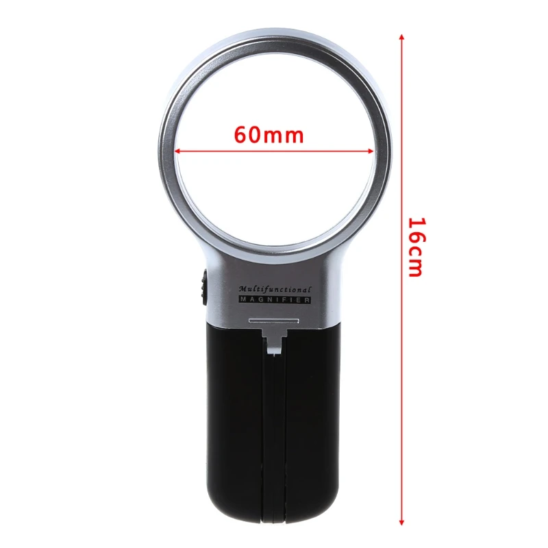

3X Desktop Handheld Reading Magnifier Magnifying Glass lens With LED Lights New Z1029