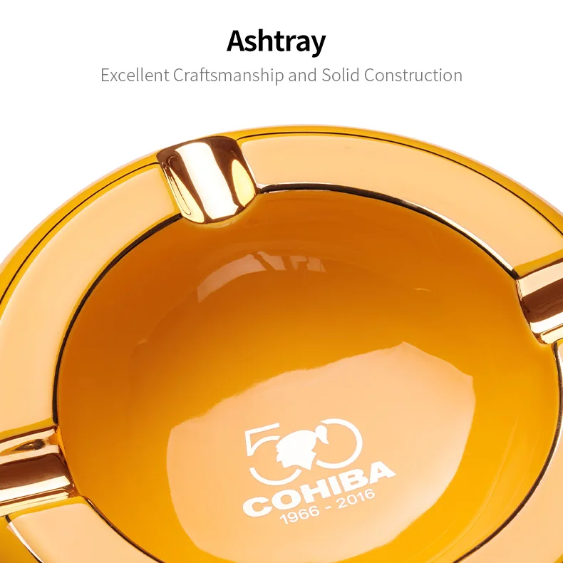 COHIBA 4 пепельницы в 1 дизайн бытовой Роскошные керамическая пепельница для сигар Портативный дома сигареты пепельница уличная пепельница CLG-0094
