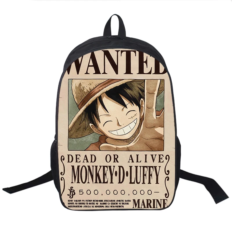 Крутой аниме один предмет Луффи Брук Зоро Нами и Чоппер новый школьный рюкзак с