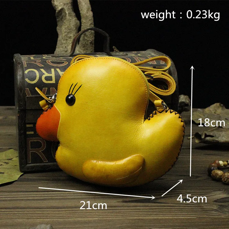 Женские сумки через плечо из 100% натуральной кожи маленькие с персонажами