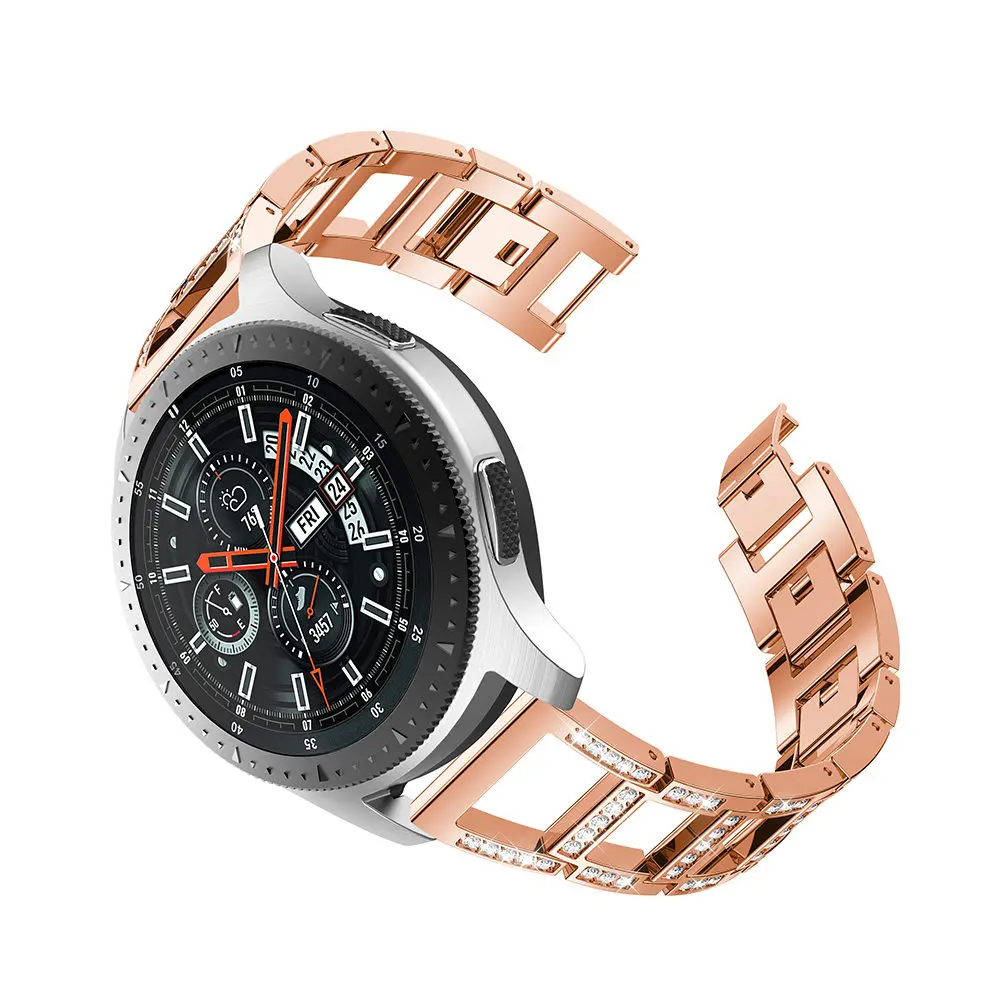 Для Samsung Galaxy Watch 46 мм нержавеющая сталь ремешок для часов металлическая замена