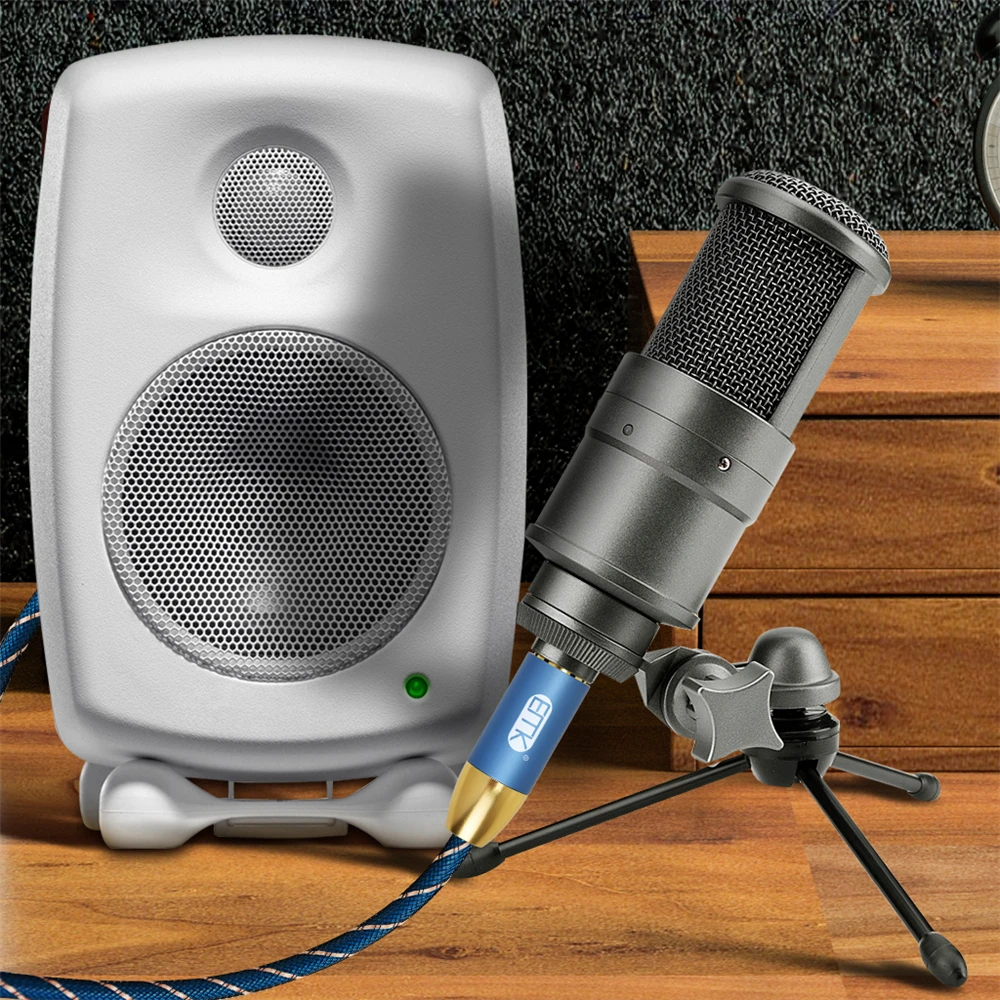 EMK микрофонный кабель XLR мама до 1/4 дюйма 6 35 мм TS моно штекер несбалансированный