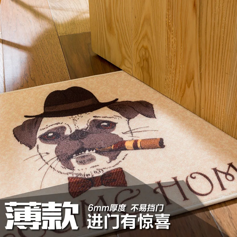 PAYSOTA Cartoon Boss Dog Rectangle Carpet Welcome Home Entrance Hall Kitchen Bathroom Rug | Дом и сад
