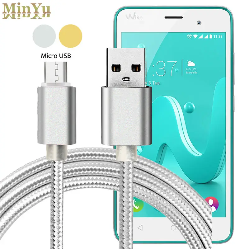 Micro USB кабель для синхронизации данных и зарядки Wiko U Feel Lite Pulp Slide 2 Fab Fever Rainbow Jam 4G