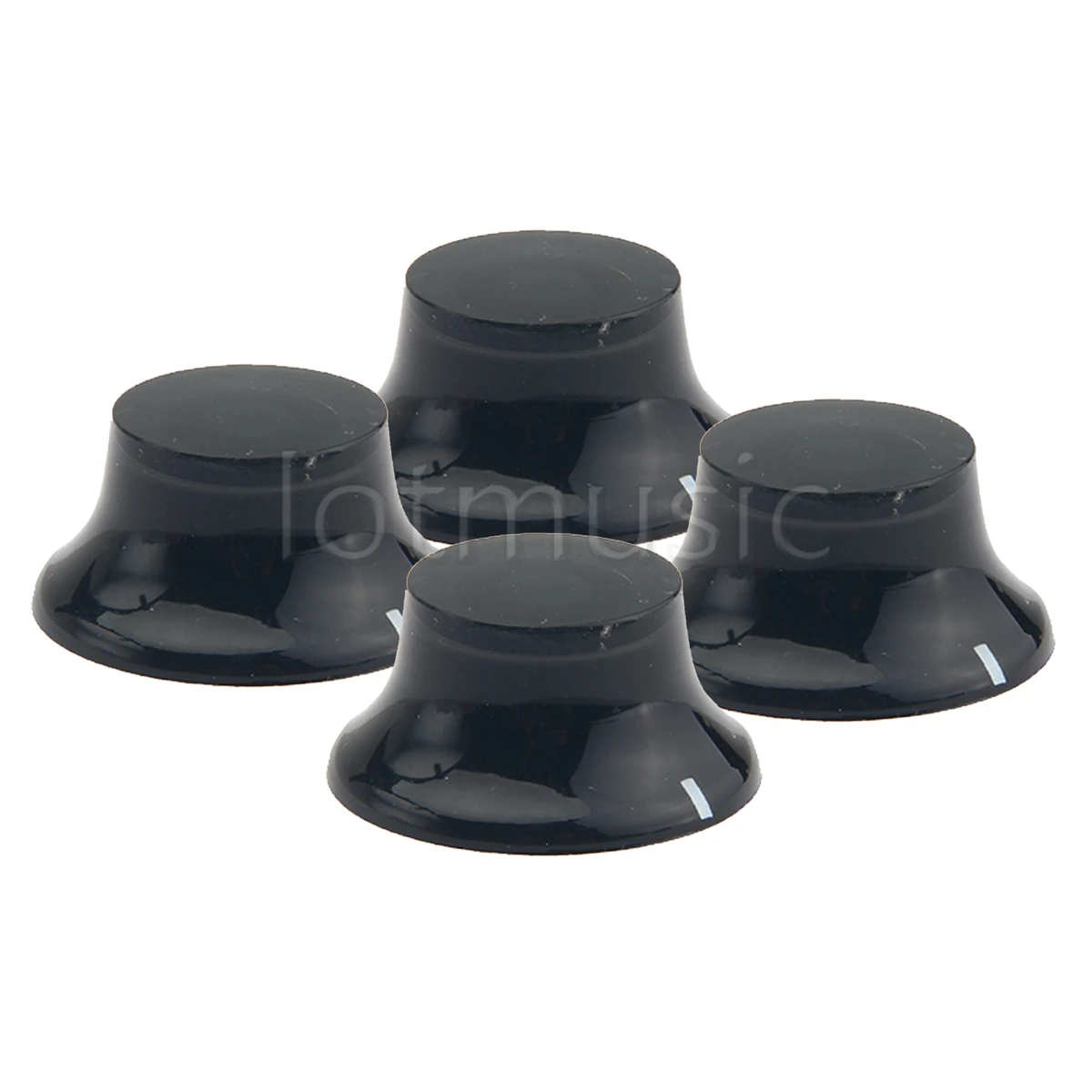 

Guitar Knobs Speed Transparent Knob 4Pcs Top Hat Knobs for Parts Replacement