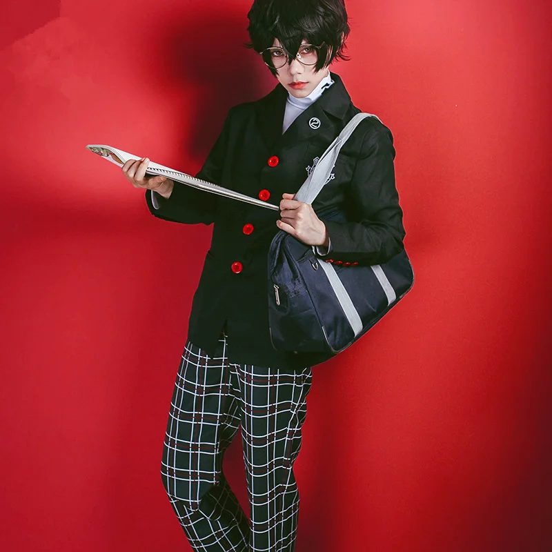 Костюм для косплея Persona 5 Джокер Акира Курусу комплект из топа и брюк мужчин