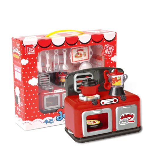 D Cooking bench Ddung мини бытовые инструменты набор с куклой ролевые игры Детские игрушки очиститель стиральная машина соковыжималка плита игрушки для детей игрушки - Цвет: D Cooking bench