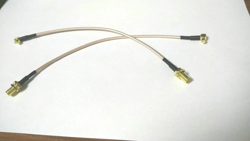 20 шт. MCX Штекер прямоугольный коннектор RP SMA разъем RG316 отрезок RF адаптер кабель 15