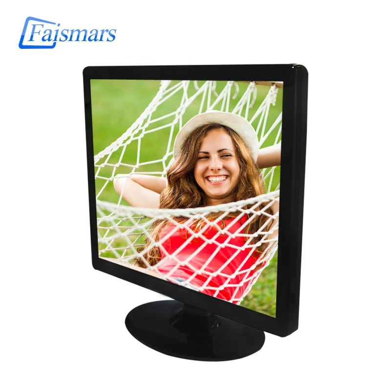 

Faismars 15 inch HD Cheap Computer Monitor; 15 inch Plastic Frame Portable Monitor; 15" CCTV Remote Controll Monitoring Display