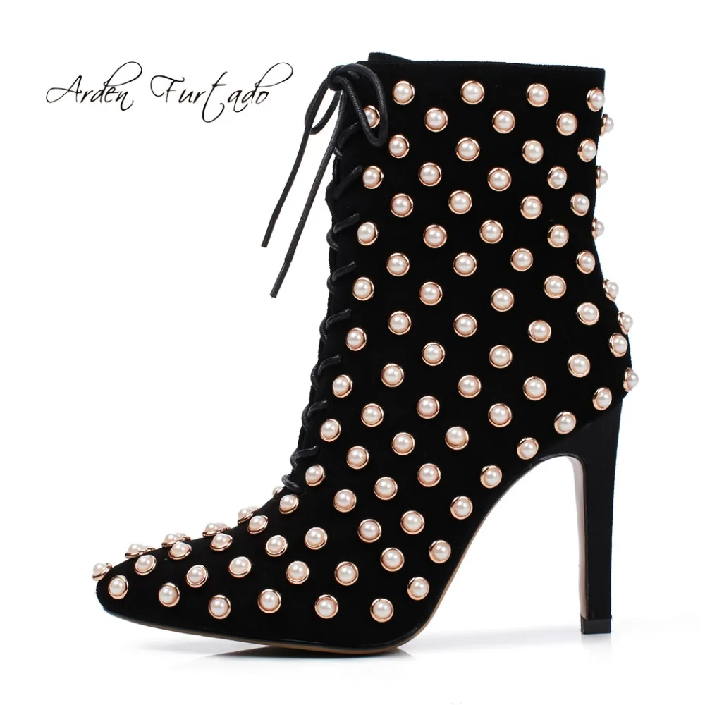 Женские ботильоны на молнии Arden Furtado коричневые высоком каблуке 10 см 41|ankle boots high