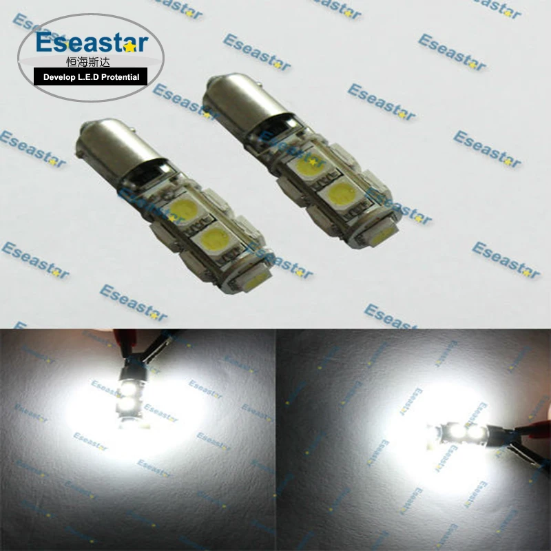 Eseastar супер яркий 9 LED SMD5050 canbus H6W led BAX9S лампа для автомобиля 2 шт./лот|h6w bax9s|car ledlamp |