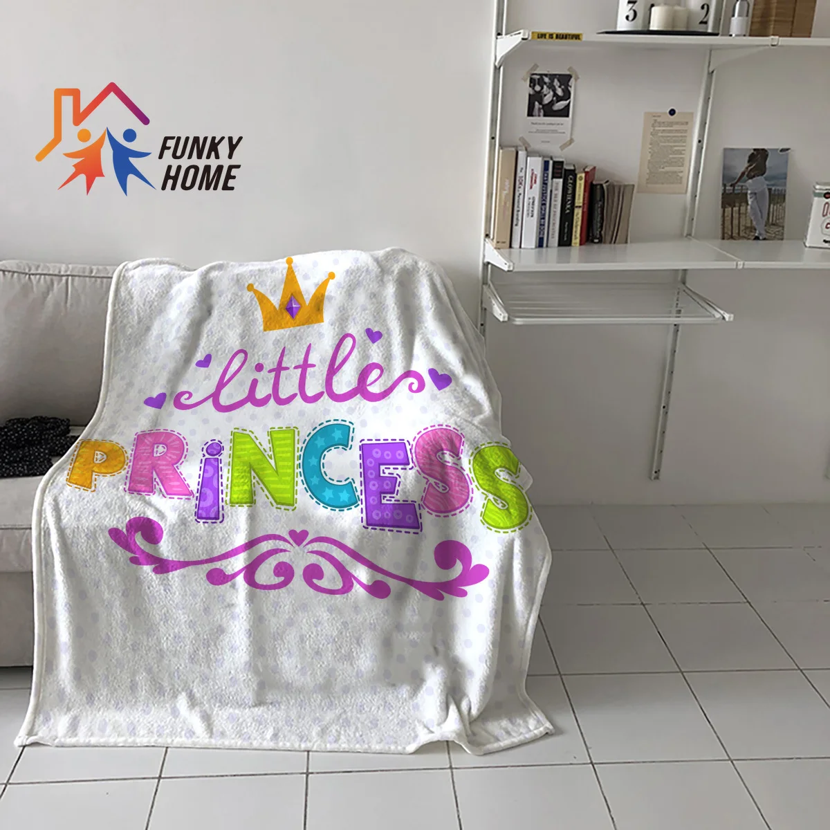 Funkyhome индивидуальные бросить Одеяло принцессы с персонажами мультфильмов и