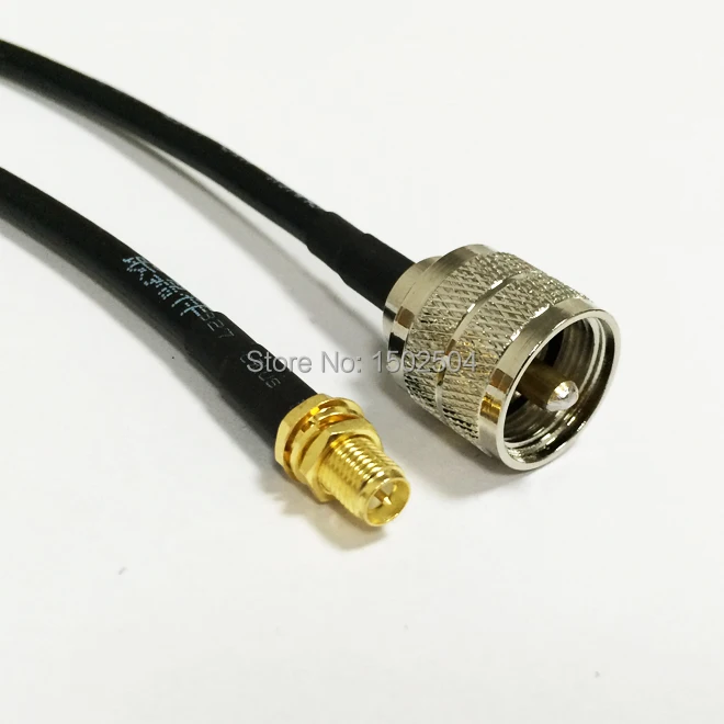 Новый RP SMA женский с штекерным переключателем UHF штекер Конвертор RG58 кабель pigtail