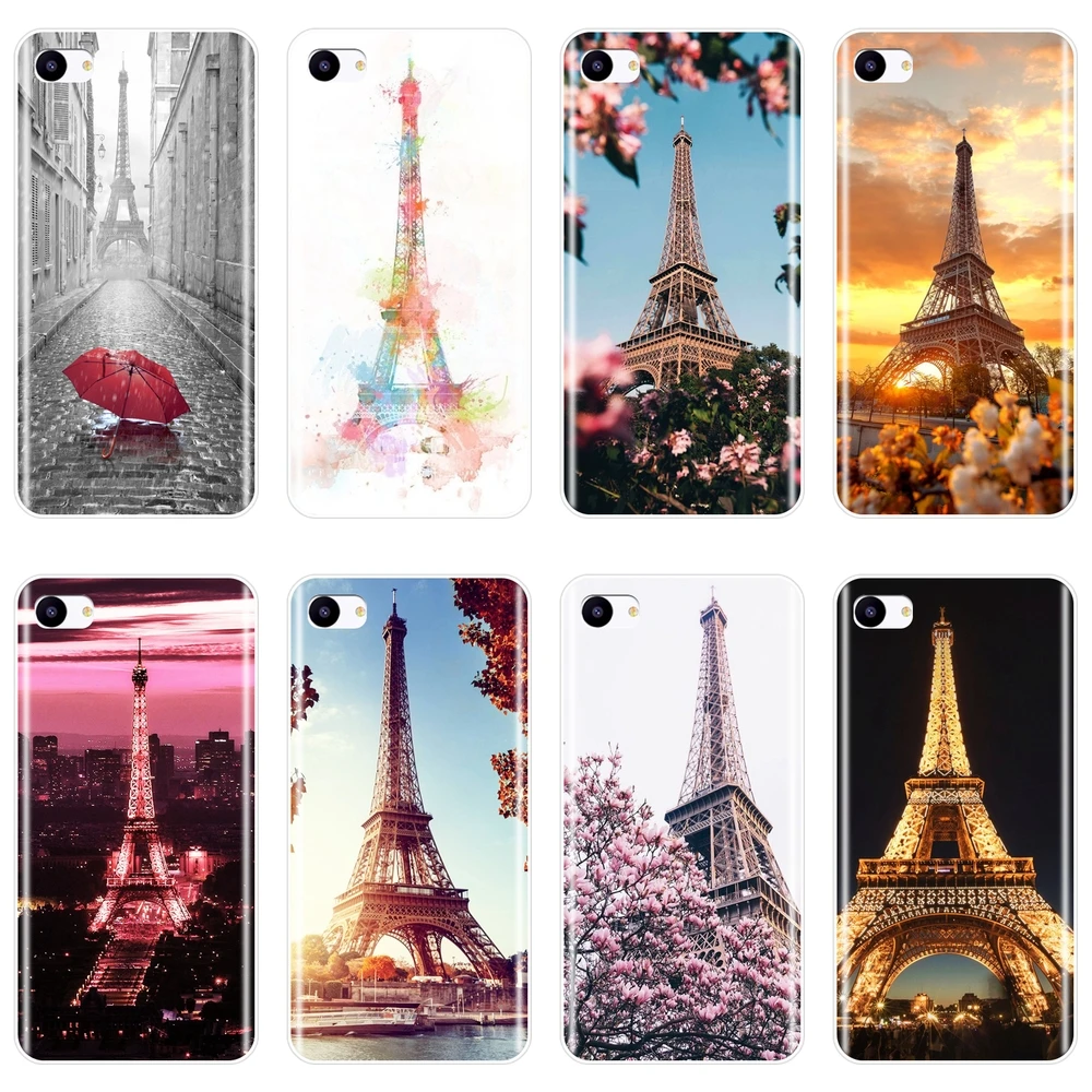 Чехол на заднюю панель с изображением Эйфелевой башни love Paris для Meizu 15 Lite 16 Plus 16th 16x