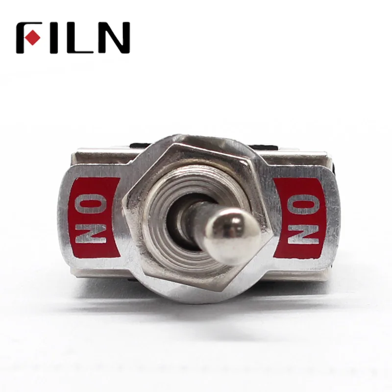 FILN 12 мм 250 V/10A Heavy duty spdt на кулисный переключатель черный 3 Винтовые клеммы тумблер |