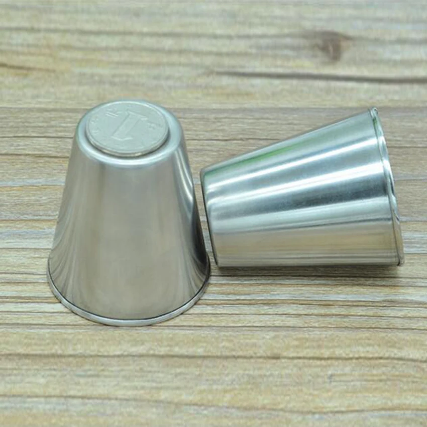 2oz Нержавеющая сталь Кружки Стаканы объемом в одну пинту металлические чашки