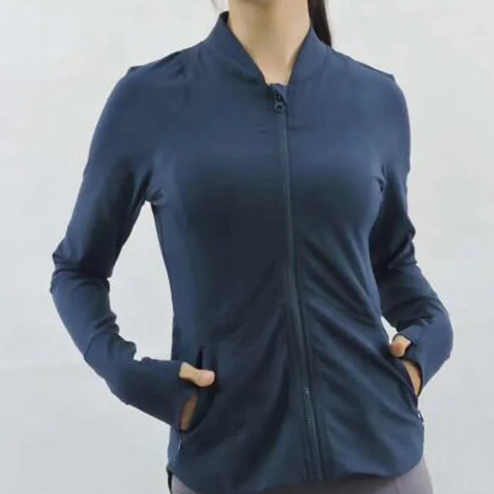 blue MONBEEPH XS-XL куртка женская однотонная полосатая на молнии Повседневная С Капюшоном новая куртка одежда с карманами пальто для женщин - Цвет: blue