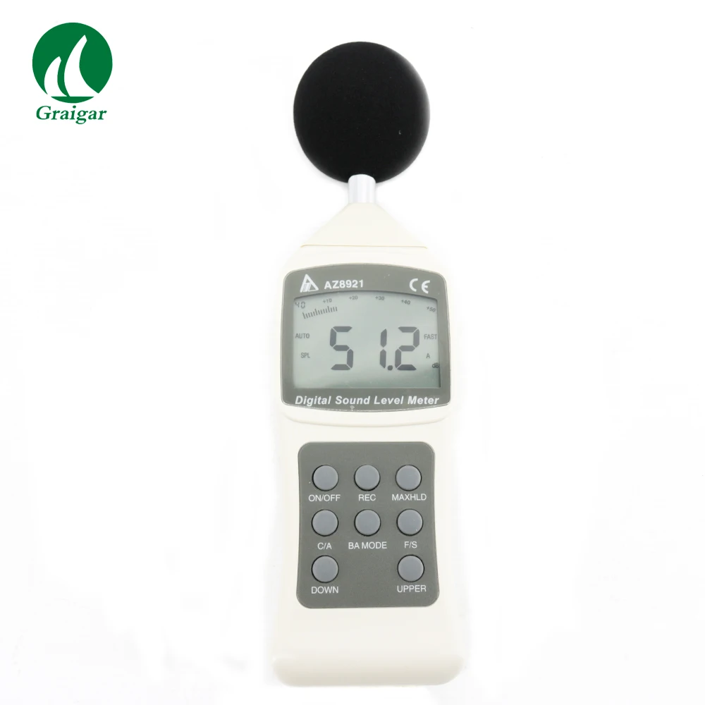 AZ8921 RS232 цифровой измеритель уровня звука шума детектор высокая точность |
