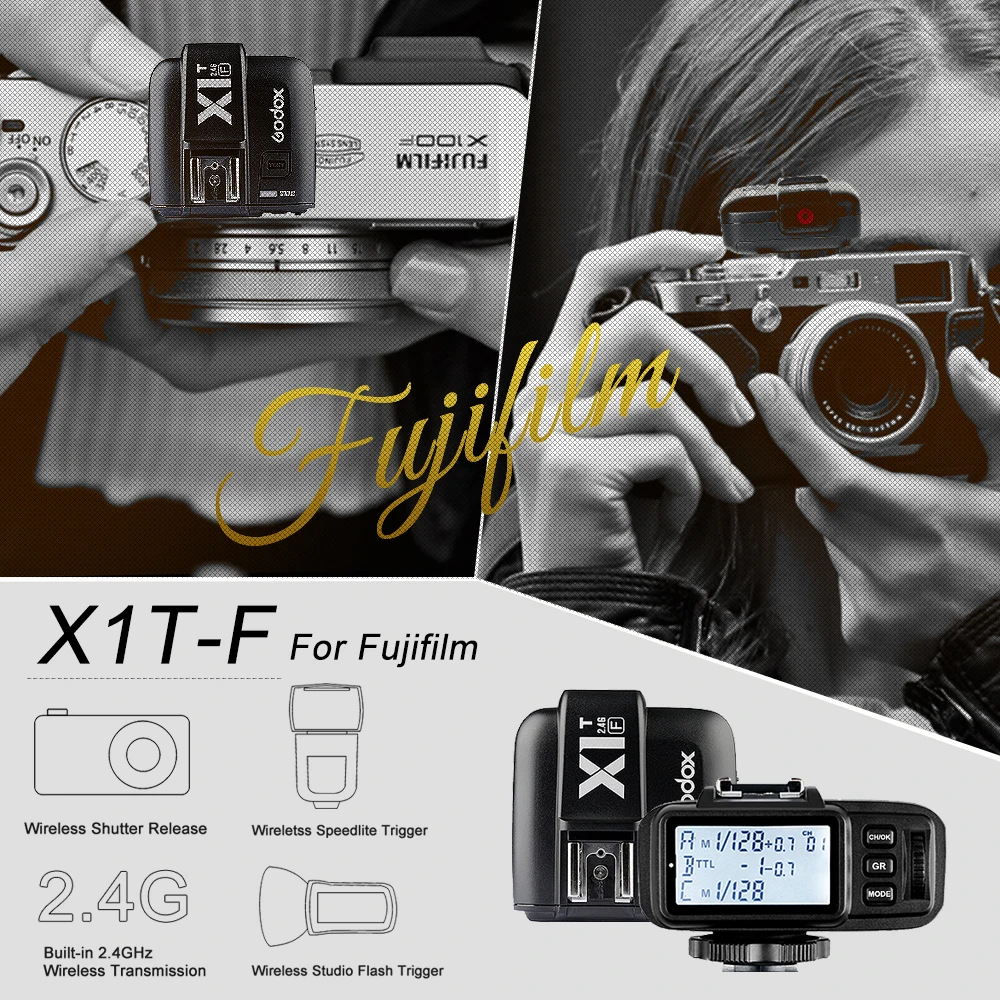 В наличии Godox x1t f TTL HSS 1/8000 s 2.4 г Беспроводной x Системы Мощность Управление вспышка