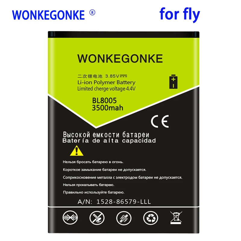 

WONKEGONKE 3500 мАч для Fly BL8005 IQ4512 Высокое качество батареи
