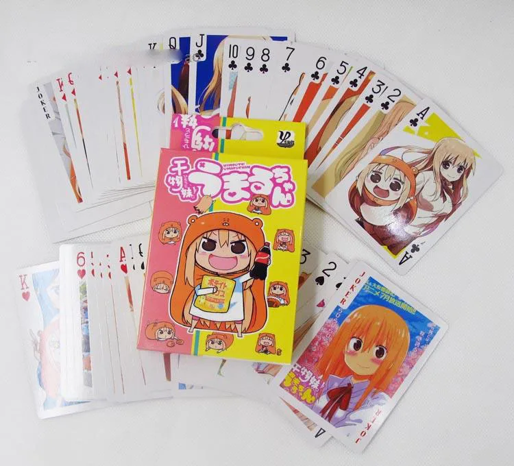 Голова аниме Sankaku Himouto! Карты для покера Умару-Чан Умару дома (54 шт.) Детские
