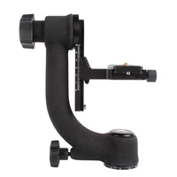 360 degree panoramic gimbal tripod head with arca swiss standard 14 quick release plate bubble level for digital slr camera