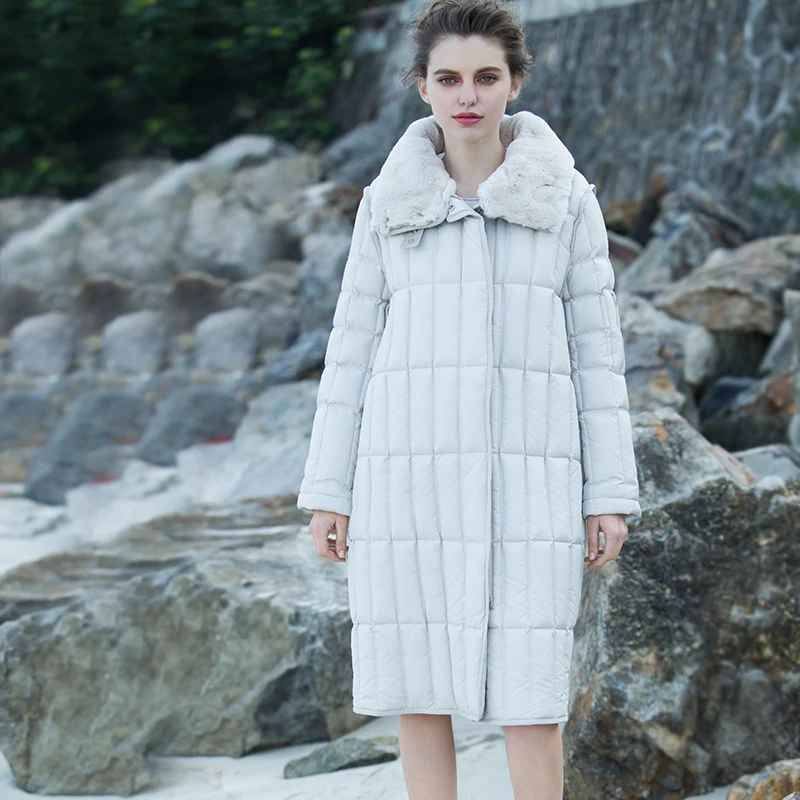 Женское зимнее пальто толстая теплая меховая парка натуральный меховой воротник