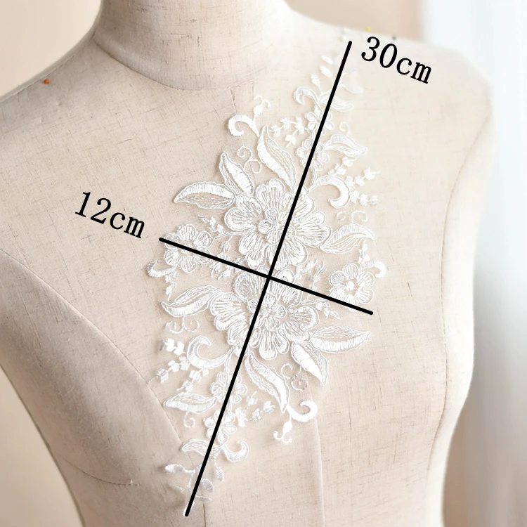 2 шт. французская кружевная ткань с цветочной вышивкой | Дом и сад