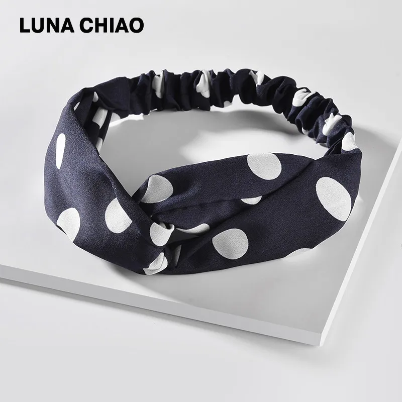 LUNA CHIAO, модные женские аксессуары для волос, дикие цветы, печатная ткань в цветочек, повязки на голову, богемный стиль, мягкие повязки на голову - Цвет: Picture Color