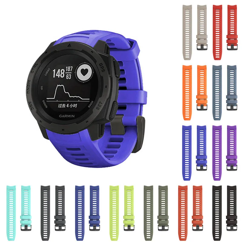 Etmakit спортивный силиконовый ремешок быстросъемный сменный для часов Garmin Instinct NK