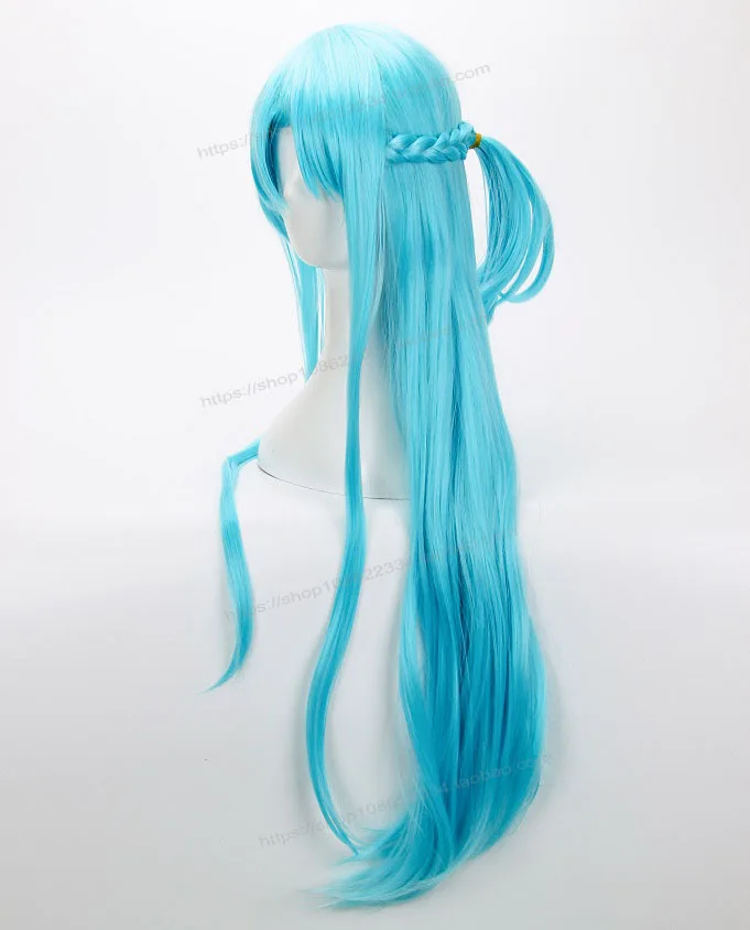 Аниме косплей меч искусство онлайн Юки Асуна синий Hairwear Косплей Хэллоуин ролевые