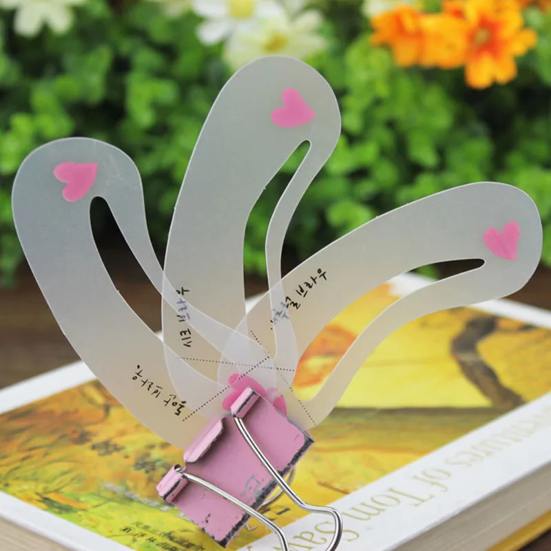 200PCS3pcs трафареты для создания формы бровей Thrush карта инструмент Прозрачный