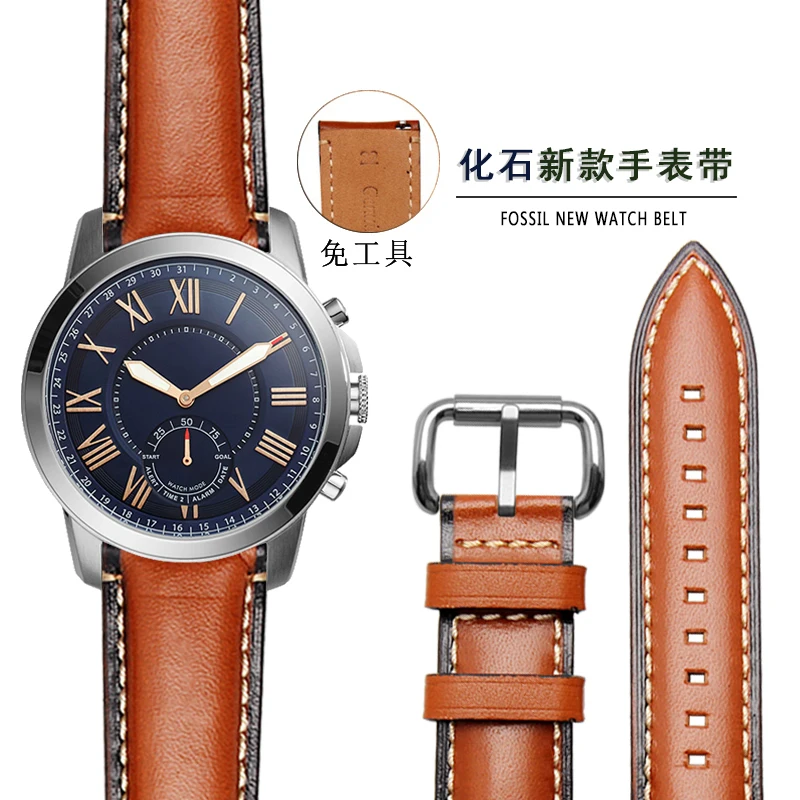 Высококачественные Аксессуары для часов Ремешки 20 мм 22 24 коричневый синий