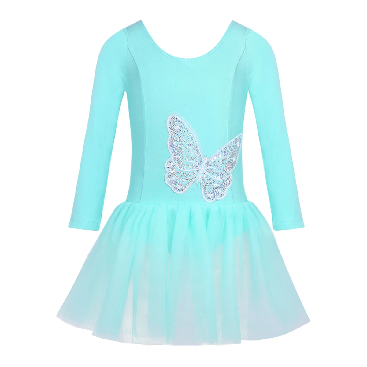 FEESHOW хлопковое Тюлевое балетное платье для девушек танцевальная одежда с длинным