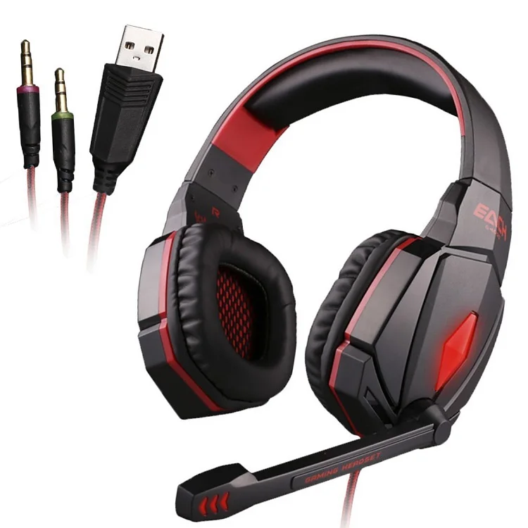 Каждый G4000 Pro USB 3,5 мм Игровые наушники с микрофоном стерео Бас геймерские гарнитуры светодиодный свет для ПК компьютер ноутбук игра