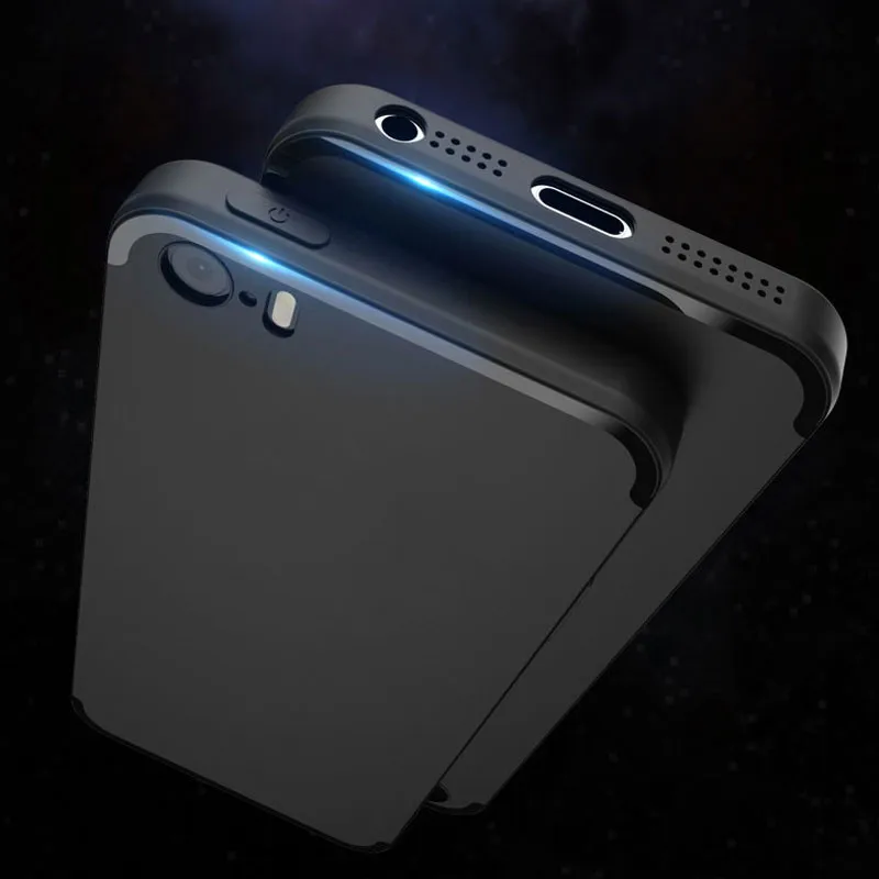 Матовый чехол для iPhone 5 5S 5SE, мягкий резиновый силиконовый материал с защитой от отпечатков пальцев