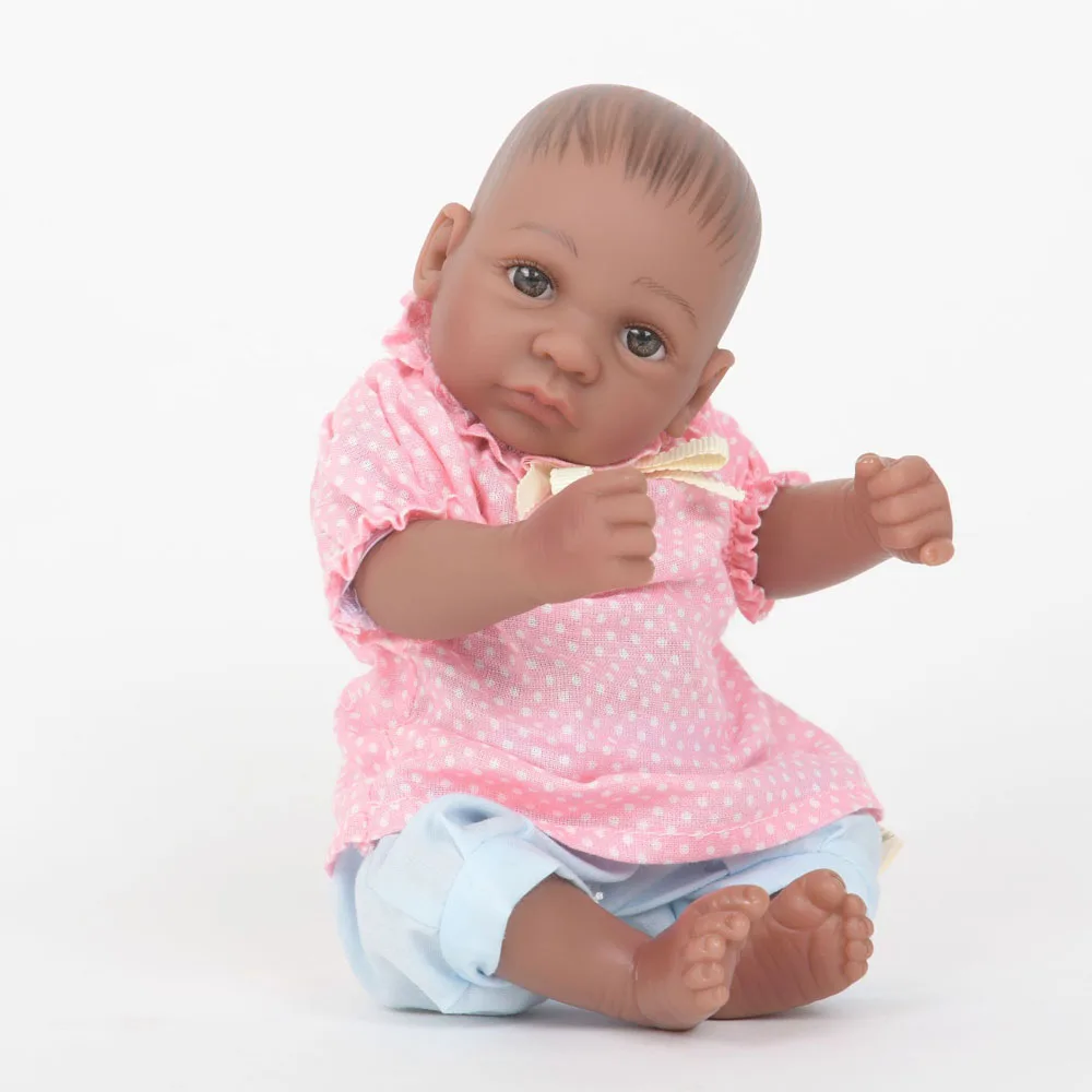LEOOFU 28 см 11 дюймов подарок на день рождения мини силиконовые bebe Кукла реборн для