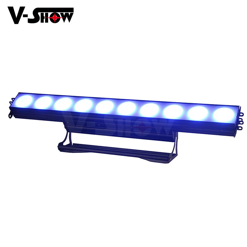 Vshow настенная шайба светодиодный светильник 10 точек 30 Ватт RGBW 4в1 Led COB Dj диско Dmx