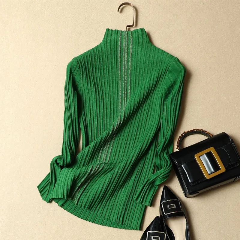 2018 New Arrival Autumn Sweater Slim Women Sweaters And Pullovers Casual Fashion Turtleneck Long Sleeve Knitted Pull Femme | Женская