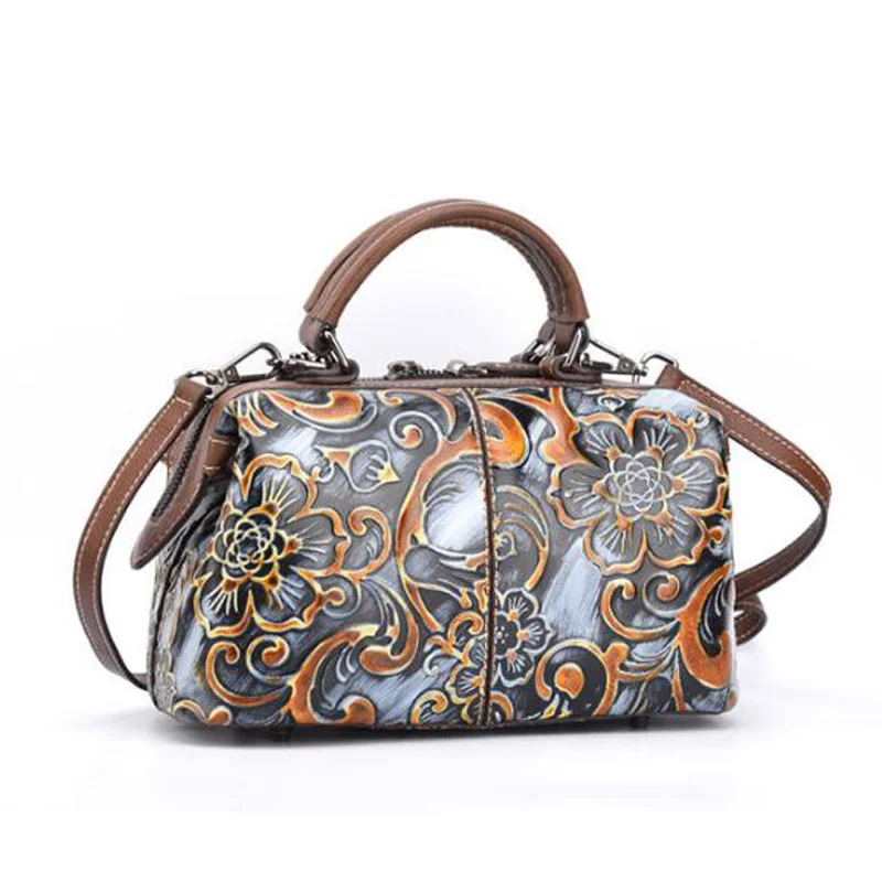 Женская сумка-мессенджер из натуральной кожи Boston дизайнерская винтажная