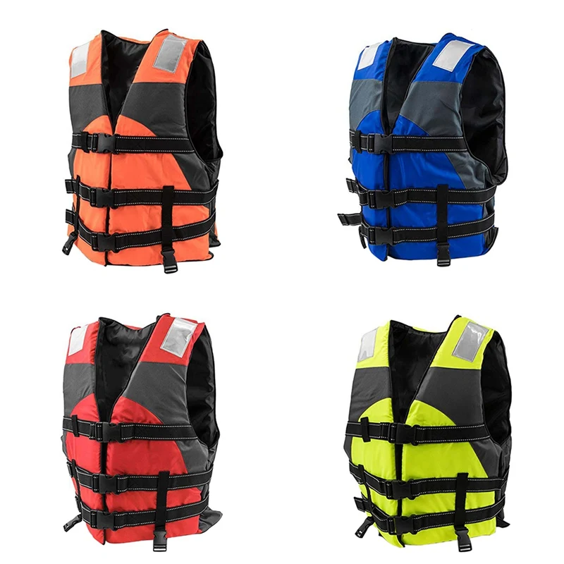 

2019 Summer Outdoor protect Fishing Life Vest Adult Reflective Adjustable Waistcoat Jacket for Swimming Drifting Boating Vest