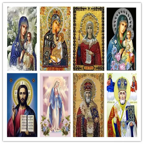Новый 5D Diy Алмазная картина религиозная икона святого Николая рукоделие мозаика