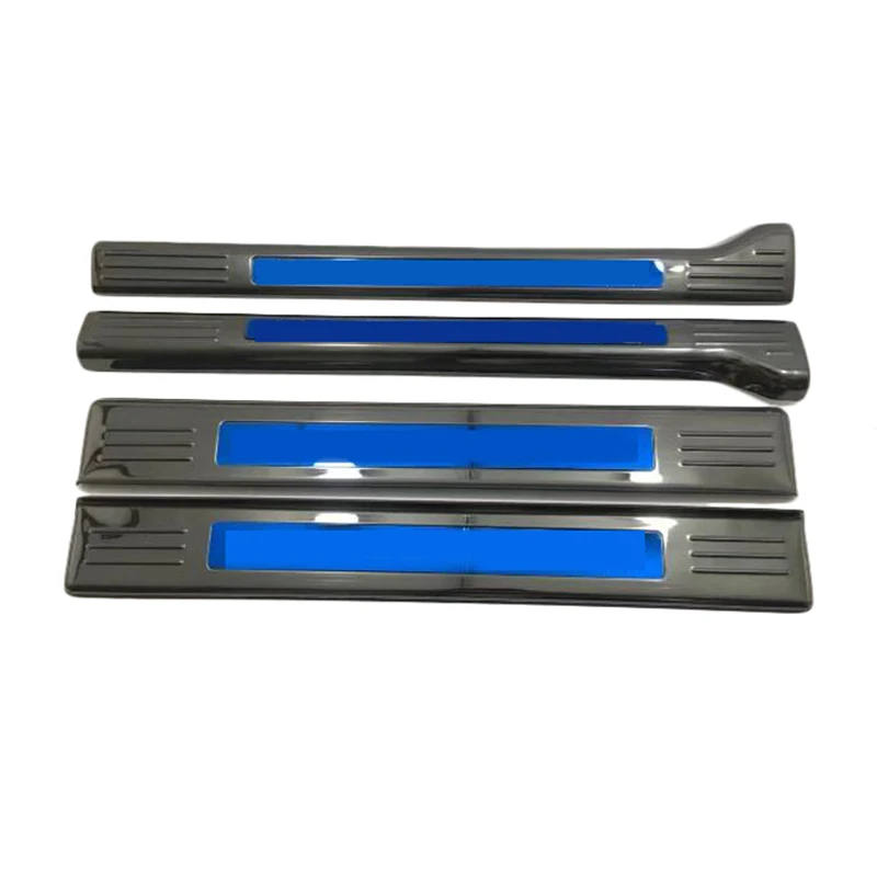 4 шт. нержавеющая сталь порога Накладка Добро пожаловать педаль отделка