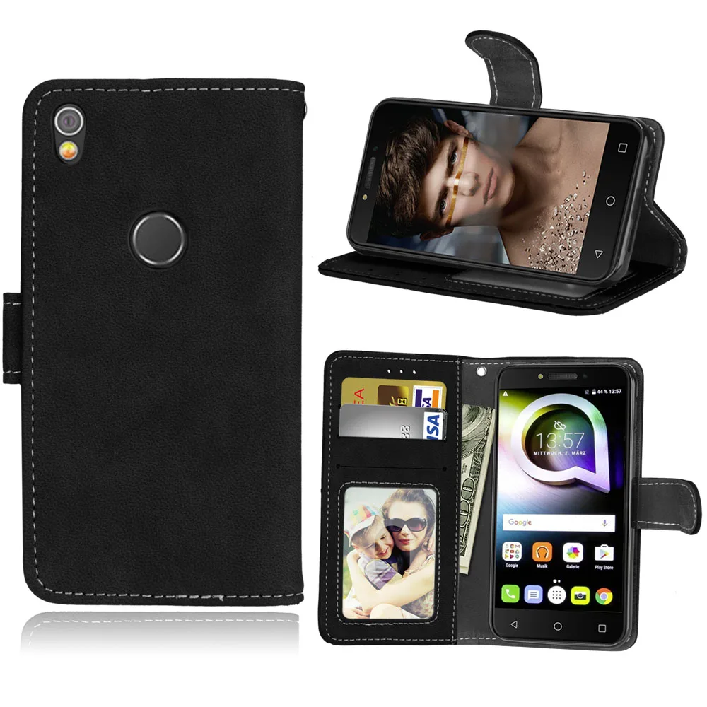 Флип-чехол для Alcatel Shine Lite (5 0) OT5080 кожаный магнитный чехол-кошелек с подставкой