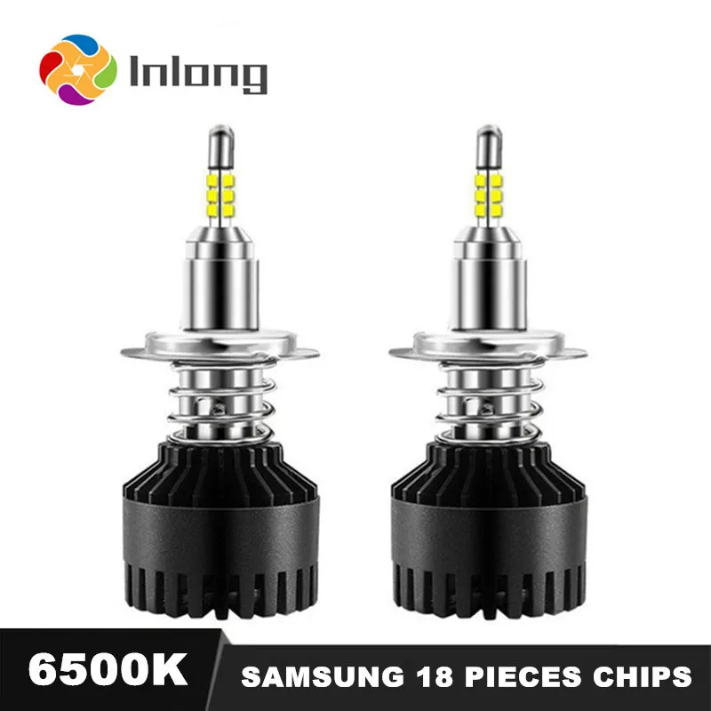 С 4-х сторон SAMSUNG 12-18 шт. чипы H7 светодиодный H4 10000LM H1 H11 9005 9006 HB4 H8 D4S автомобильные головные фары лампы 6500 к Противотуманные фары DC12V